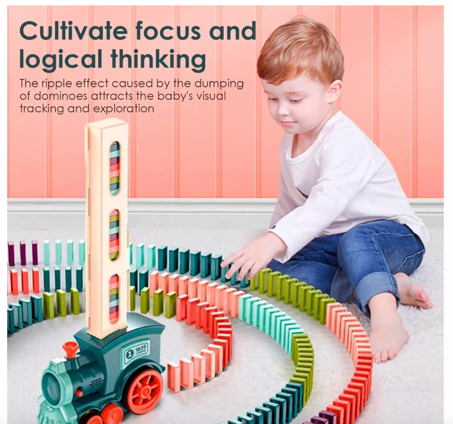 TRENDOM™- Juguete Tren Domino